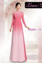 Vải áo dài hình đường kẻ dọc