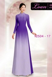 Vải áo dài hình đường kẻ dọc