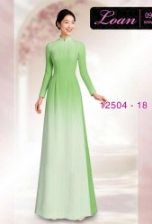 Vải áo dài hình đường kẻ dọc