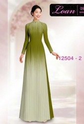 Vải áo dài hình đường kẻ dọc
