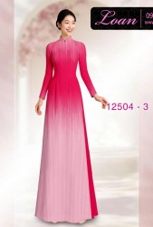 Vải áo dài hình đường kẻ dọc