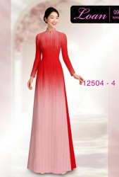Vải áo dài hình đường kẻ dọc