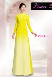 Vải áo dài hình đường kẻ dọc