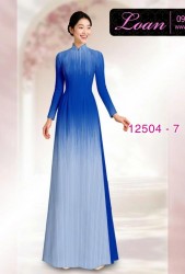 Vải áo dài hình đường kẻ dọc