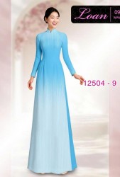 Vải áo dài hình đường kẻ dọc