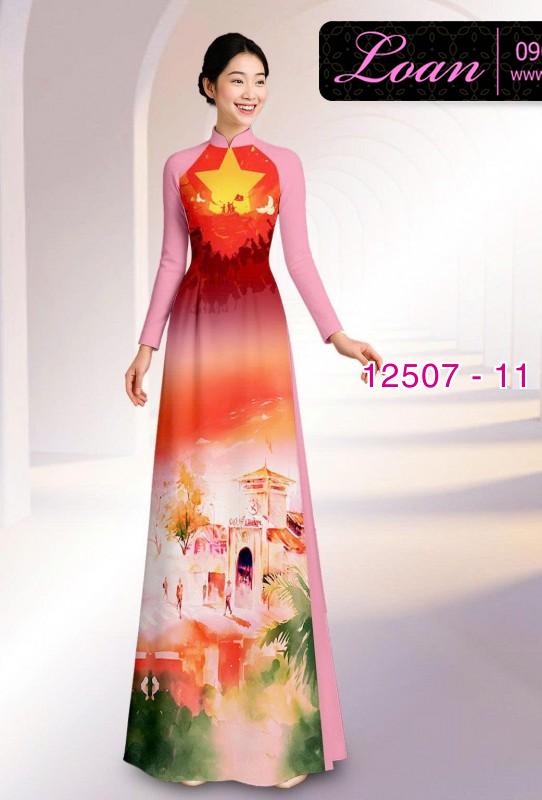 Vải áo dài cờ Việt Nam - chợ Bến Thành Vải áo dài cờ Việt Nam - chợ Bến Thành
