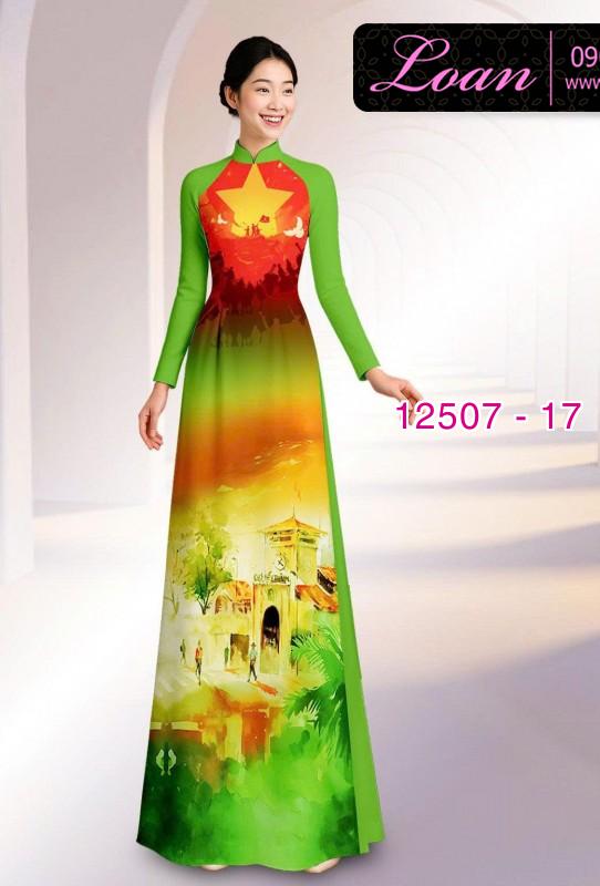 Vải áo dài cờ Việt Nam - chợ Bến Thành Vải áo dài cờ Việt Nam - chợ Bến Thành
