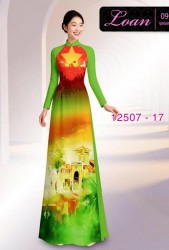 Vải áo dài cờ Việt Nam - chợ Bến Thành