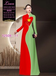 Vải áo dài cờ đỏ sao vàng