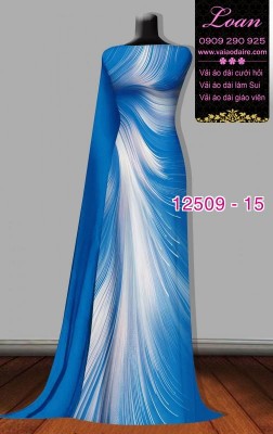 Vải áo dài vệt sáng chạy dọc-DT 12509