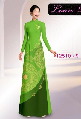 Vải áo dài họa tiết trống đồng-DT 12510