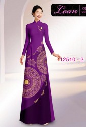 Vải áo dài họa tiết trống đồng