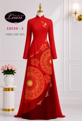 Vải áo dài họa tiết trống đồng