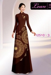 Vải áo dài họa tiết trống đồng