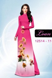 Vải áo dài hoa hướng dương