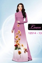 Vải áo dài hoa hướng dương
