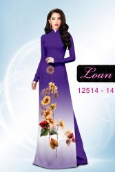 Vải áo dài hoa hướng dương