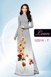 Vải áo dài hoa hướng dương