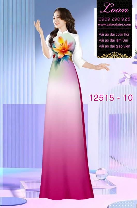 Vải áo dài nền màu Ombre Vải áo dài nền màu Ombre