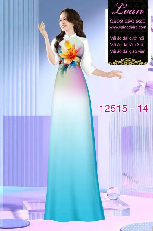 Vải áo dài nền màu Ombre Vải áo dài nền màu Ombre