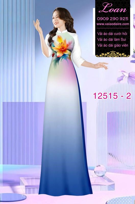 Vải áo dài nền màu Ombre Vải áo dài nền màu Ombre