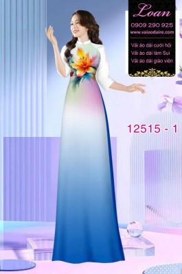 Vải áo dài nền màu Ombre-DT 12515