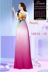 Vải áo dài nền màu Ombre