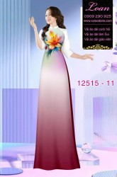 Vải áo dài nền màu Ombre