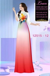 Vải áo dài nền màu Ombre