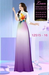 Vải áo dài nền màu Ombre