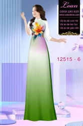 Vải áo dài nền màu Ombre