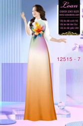 Vải áo dài nền màu Ombre