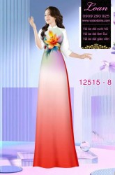 Vải áo dài nền màu Ombre