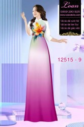 Vải áo dài nền màu Ombre