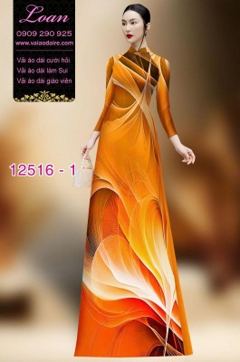 Vải áo dài hoa văn lập thể-DT 12516