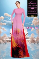 Vải áo dài phong cảnh chèo ghe