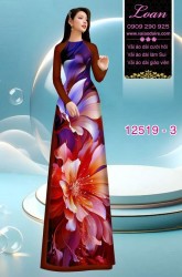 Vải áo dài hoa ảo