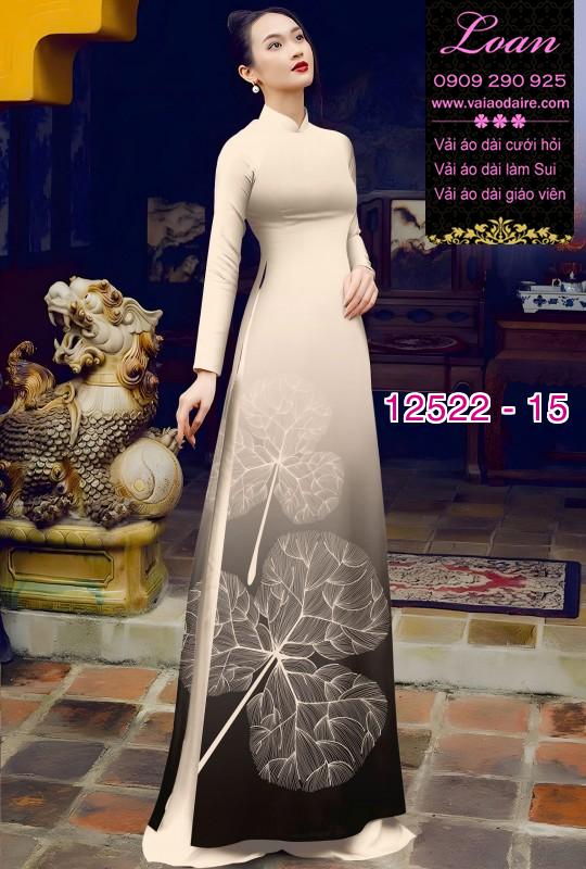 Vải áo dài in hai da độc đáo
