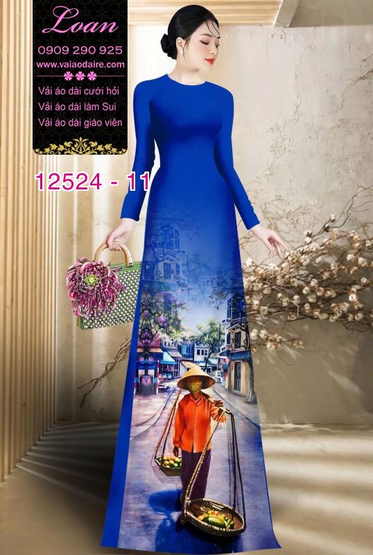 Vải áo dài gánh hàng rong