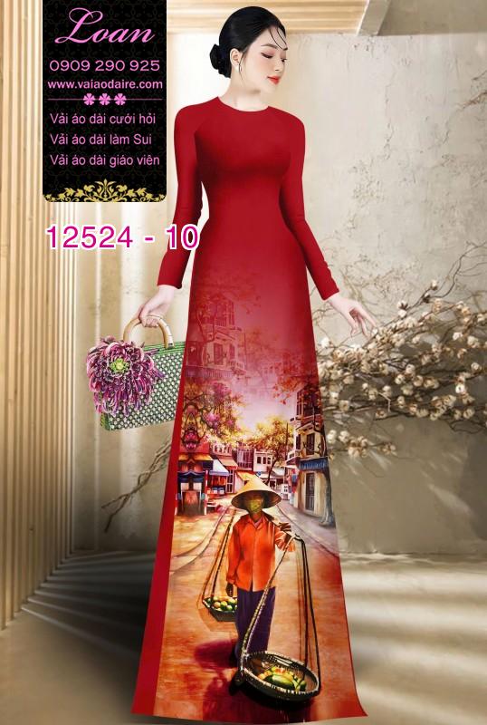 Vải áo dài gánh hàng rong