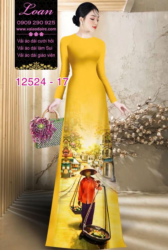 Vải áo dài gánh hàng rong