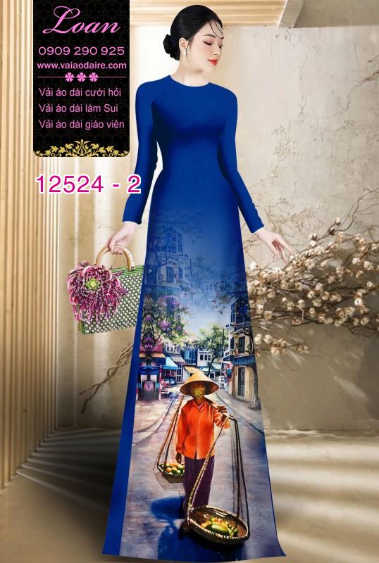 Vải áo dài gánh hàng rong