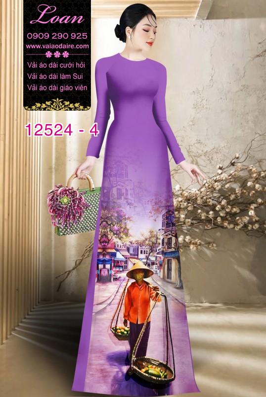 Vải áo dài gánh hàng rong