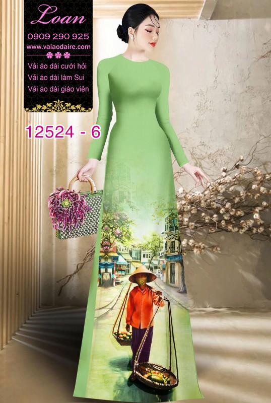 Vải áo dài gánh hàng rong