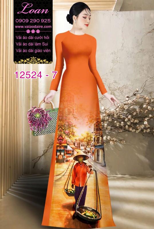 Vải áo dài gánh hàng rong