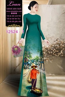 Vải áo dài gánh hàng rong-DT 12524