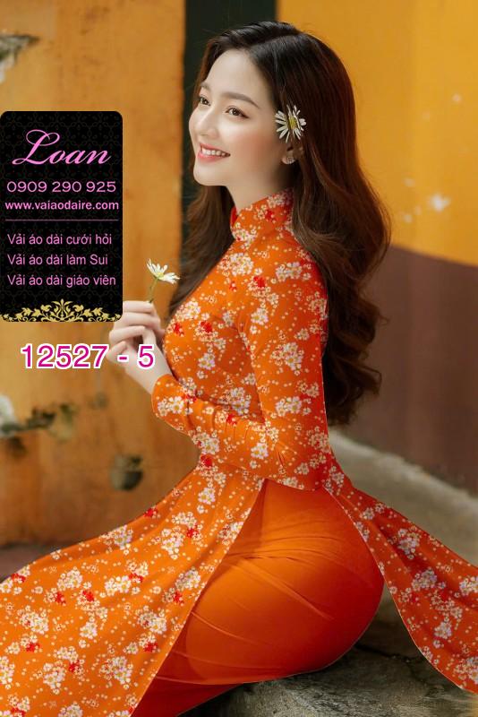 Vải áo dài hoa nhỏ nguyên áo Vải áo dài hoa nhỏ nguyên áo