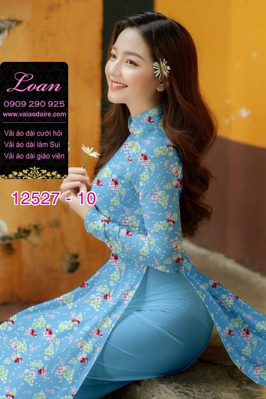 Vải áo dài hoa nhỏ nguyên áo Vải áo dài hoa nhỏ nguyên áo