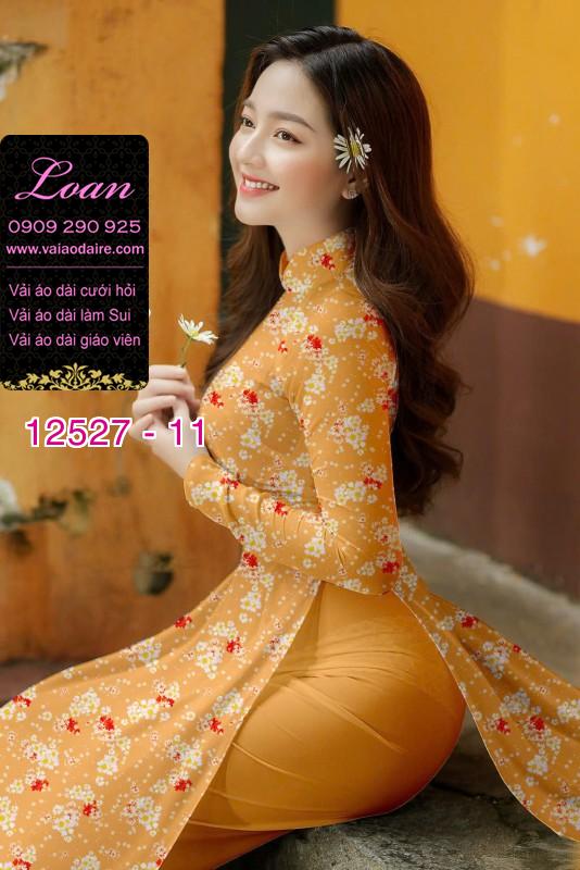 Vải áo dài hoa nhỏ nguyên áo Vải áo dài hoa nhỏ nguyên áo