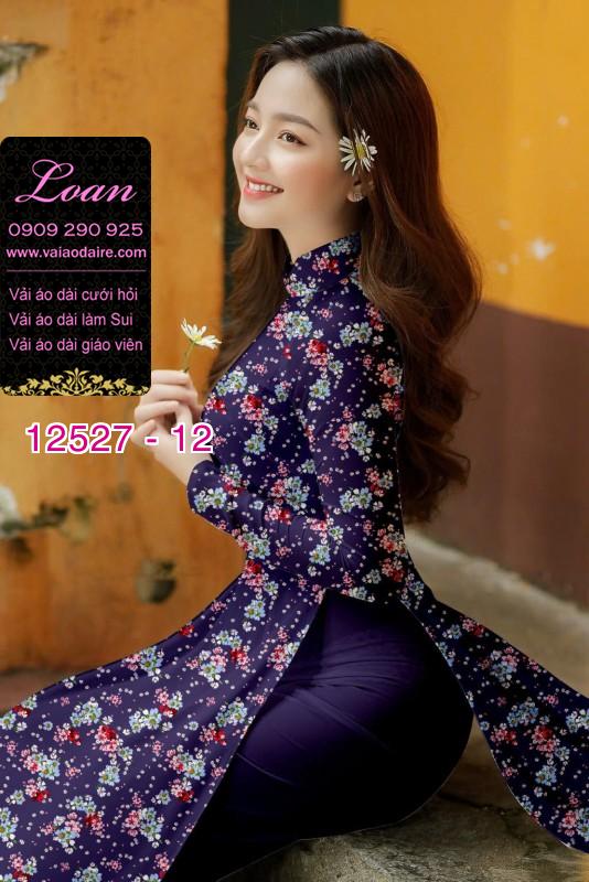 Vải áo dài hoa nhỏ nguyên áo Vải áo dài hoa nhỏ nguyên áo
